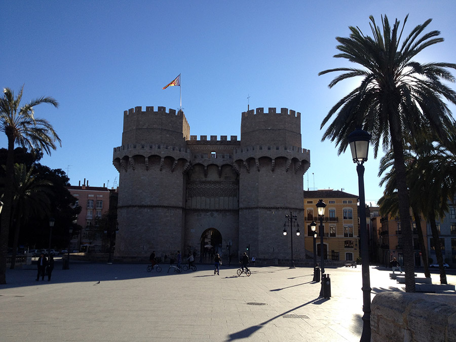 Die Torres De Serranos in Valencia