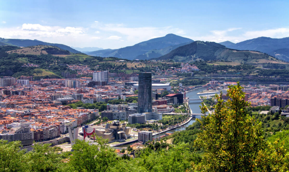 Ausblick auf Bilbao im Norden Spaniens